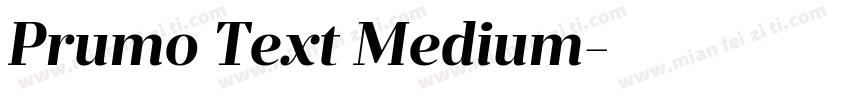 Prumo Text Medium字体转换